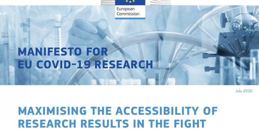 Commission launches a Manifesto to maximise the accessibility of research results in the fight against coronavirus