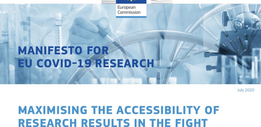 Commission launches a Manifesto to maximise the accessibility of research results in the fight against coronavirus